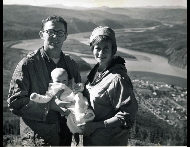 Charles and Tone Deehr with their daughter Tina near Dawson City, Yukon in 1961. Courtesy Charles Deehr.