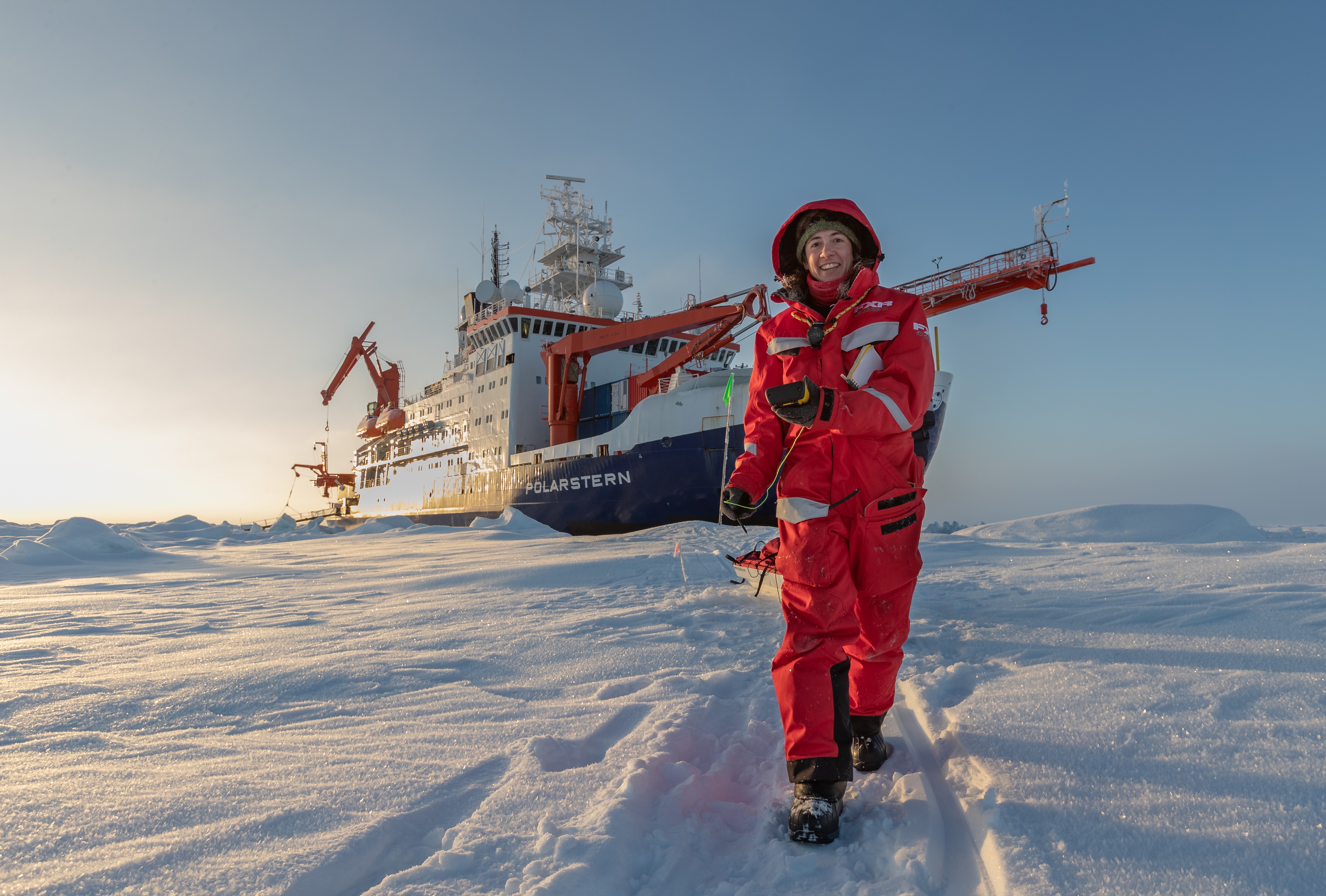 Presenter Melinda Webster on the MOSAiC expedition.