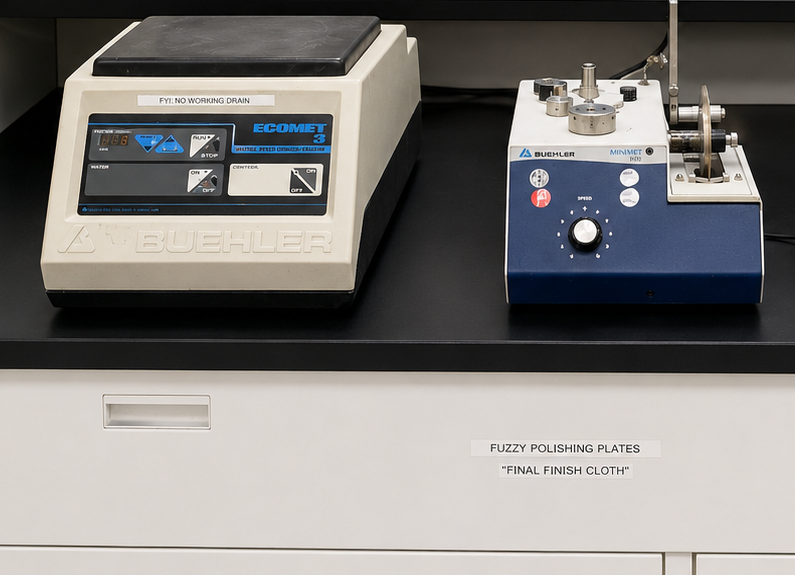 Two more cutting and polishing equipment