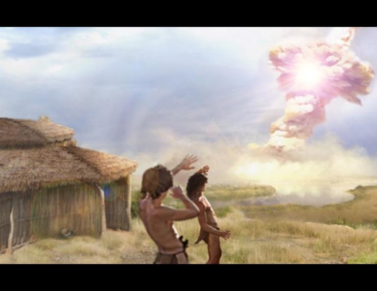 The settlement of Abu Hureyra, in Syria, may have been destroyed 12,800 years ago because of a comet. Image credit: Jennifer Rice, CometResearchGroup.org