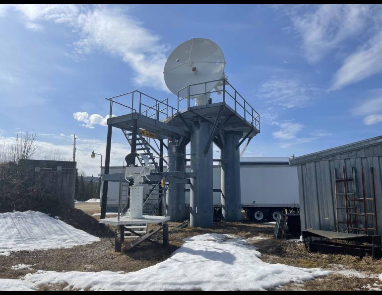  NASA will remove this radar from the lower area of Poker Flat Research Range. Photo: Tony Tyree, Poker Flat Research Range