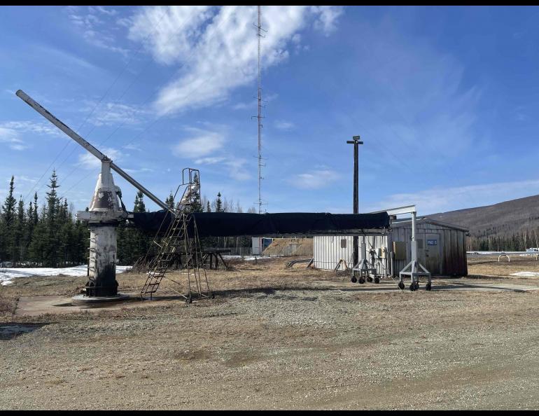 Launcher at Pad 5 at Poker Flat Research Range. Photo: Tony Tyree, Poker Flat Research Range