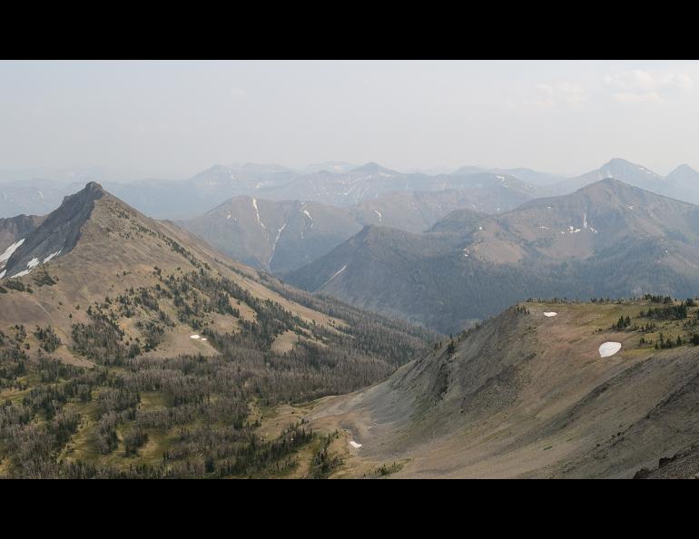 Wildfires in Montana brought smoke to Yellowstone National Park in July 2021. Photo by Jess Hunt-Ralston, Georgia Institute of Technology