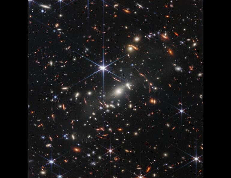 NASA’s James Webb Space Telescope has produced the deepest and sharpest infrared image of the distant universe to date. Known as Webb’s First Deep Field, this image of galaxy cluster SMACS 0723 is overflowing with detail. Image courtesy NASA, ESA, CSA, and STScI. 