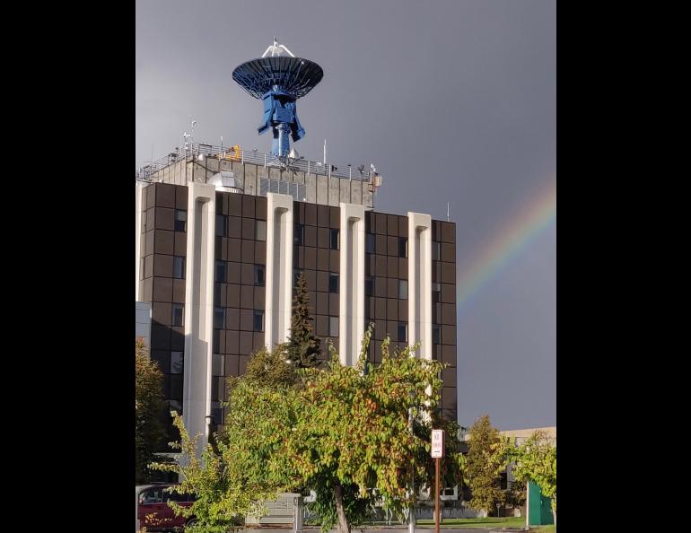 The Elvey Building houses the Alaska Satellite Facility, part of the Geophysical Institute at the University of Alaska Fairbanks. UAF Geophysical Institute photo.