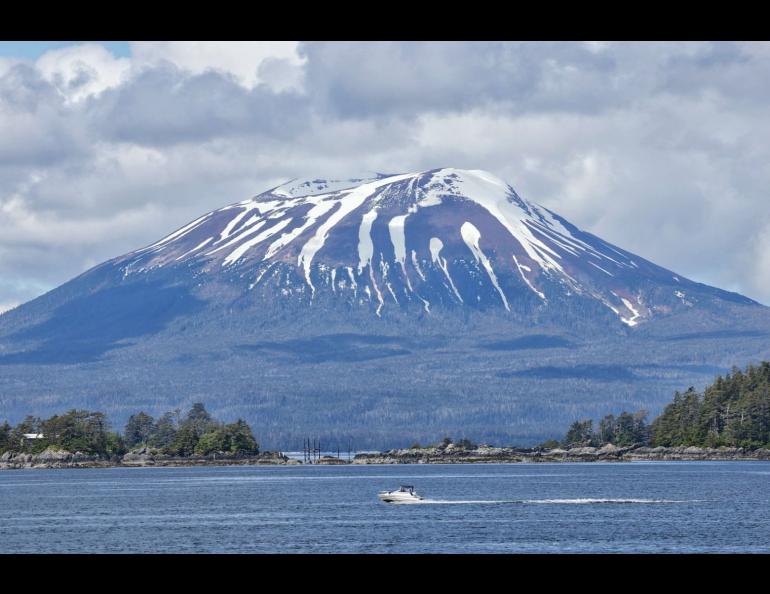 Mount Edgecumbe volcano in June 2023. Photo by JR Ancheta.