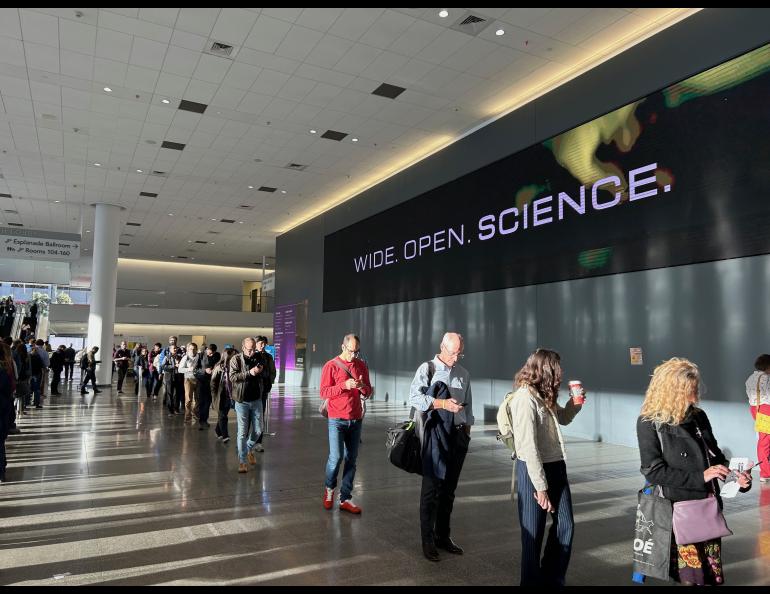 Opening day of the American Geophysical Union annual meeting in San Francisco. Photo by Rod Boyce.