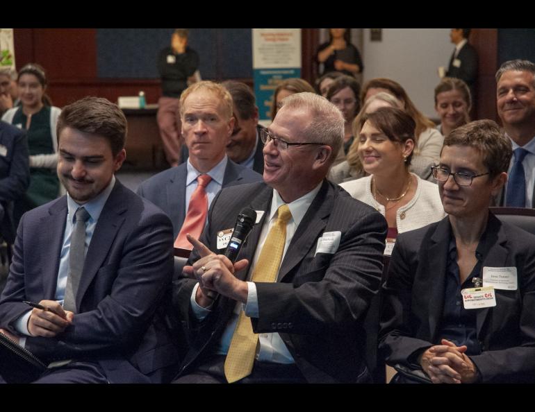 Members of Congress, their aides, and representatives of NSF Engines finalists attended an NSF Engines event Sept. 18, 2025, in Washington, D.C. Photo courtesy of Economic Innovation Group