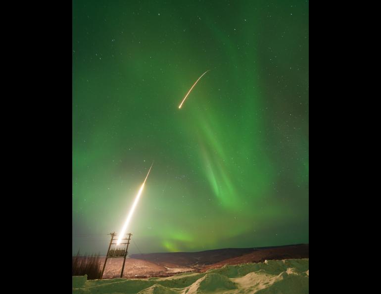 Black aurora mission launches from Poker Flat | Geophysical Institute