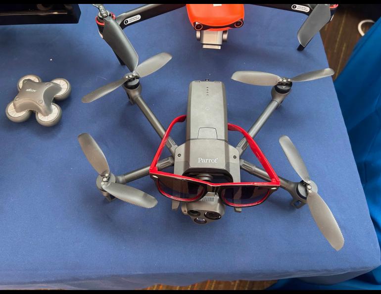 There were numerous displays of unmanned aircraft systems in various sizes. UAF/GI photo courtesy of ACUASI