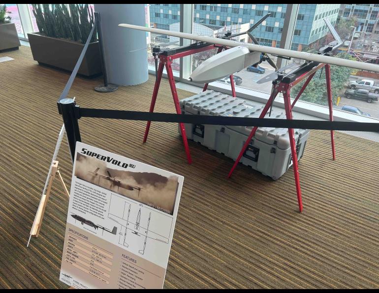 There were numerous displays of unmanned aircraft systems in various sizes. UAF/GI photo courtesy of ACUASI