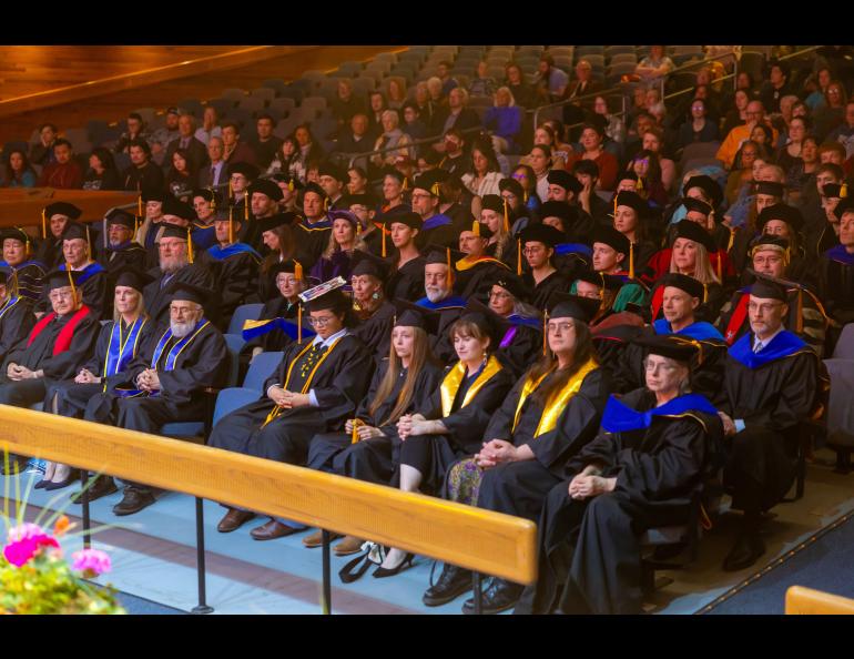 The 2026 Gold Ceremony took place Friday evening, May 1. The event featured the student awards, Ph.D. hooding ceremony, honoring emeriti, and presentation of special awards. Photo by Eric Engman
