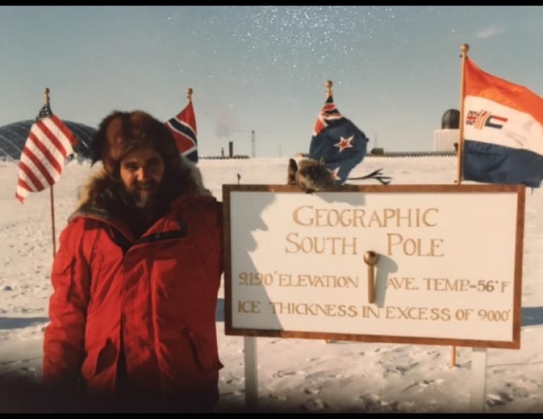 Gerd Wendler in Antarctica, December 1982. Photo courtesy of Ruth Wendler