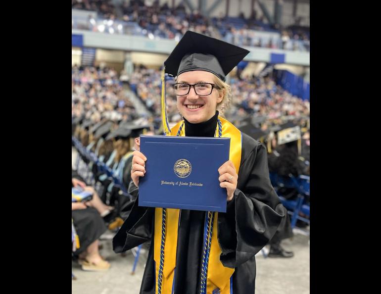 Grace Emma Veenstra graduated summa cum laude with a B.S. in Biological Sciences: Ecology and Evolutionary Biology. Photo courtesy of Jennifer Delamere