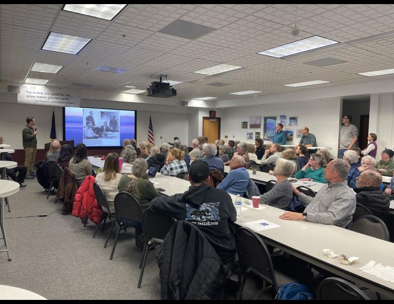 Isaac Van Flein, Carl's grandson, was one of the speakers. Photo by Sara Wilbur