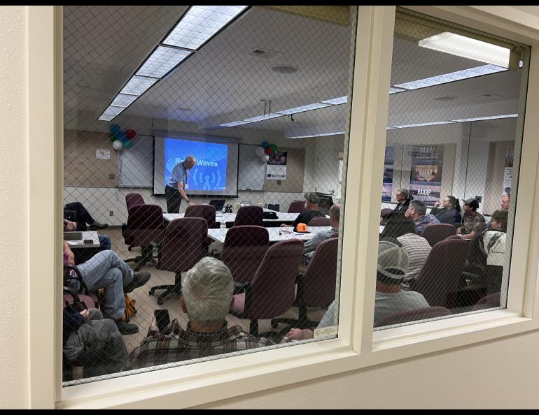 All of the science lectures offered at the HAARP Open House on June 14 were well-attended. Photo by Kelly Eagan