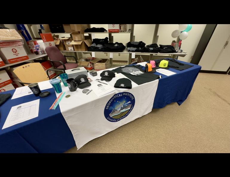 Visitors could purchase caps, t-shirts, challenge coins and other HAARP memorabilia. Photo by Jessica Matthews
