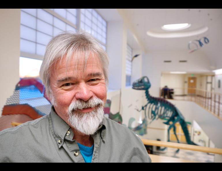 Michael Whalen in the hall of the Reichardt Building. Photo by Kelly Eagan.