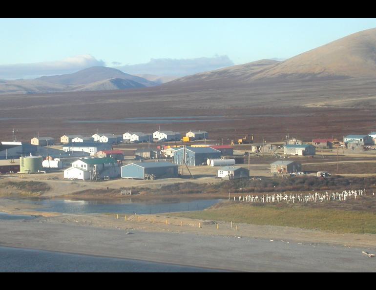 The Alaska village of Brevig Mission, the residents of which allowed a breakthrough in developing a vaccine for the Spanish flu of 1918. Photo by Ned Rozell.