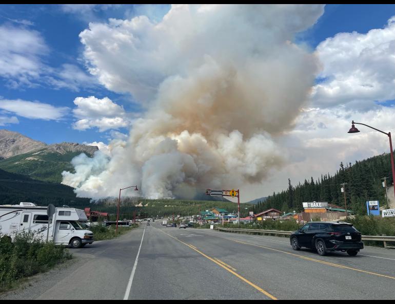 The Riley Creek Fire burned more than 400 acres within Denali National Park and Preserve in July 2024. Photo by Paul Ollig, National Park Service.