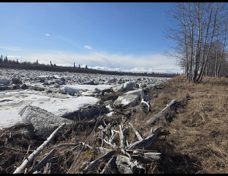River ice in Alaska