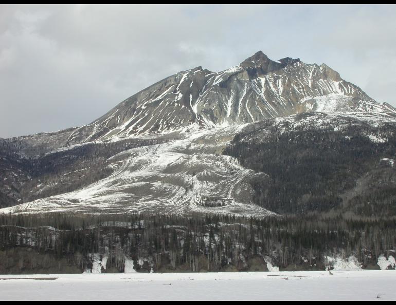 Sourdough rock glacier is one of several in the mountainous area near McCarthy, Alaska. Ned Rozell took this photo during a wilderness classic ski race in April 2009. 