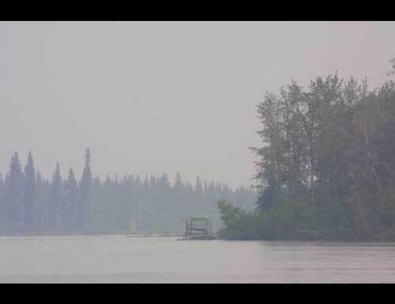  Where have all the wildfires gone? Wildfires created this smoke on the Tanana River in 2004. Photo by Ned Rozell. 