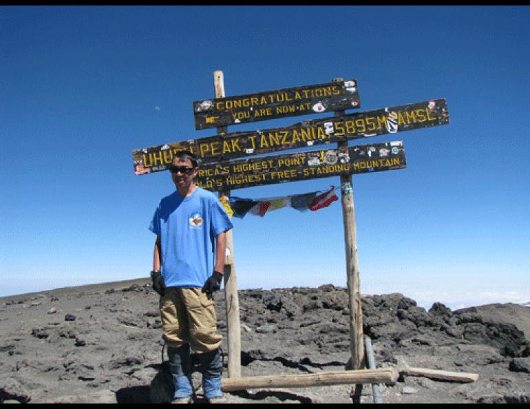 14-year-old Spencer Adams of Palmer on top of Mt. Kilimanjaro in Tanzania. Photos courtesy of Jenny Heckathorn.
