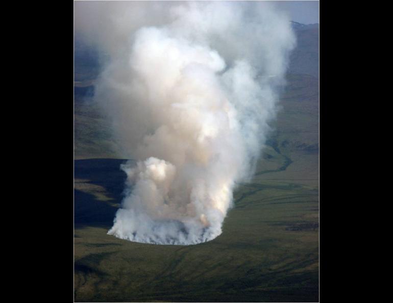 The great Anaktuvuk River tundra fire of 2007. Photo by Michelle Mack.