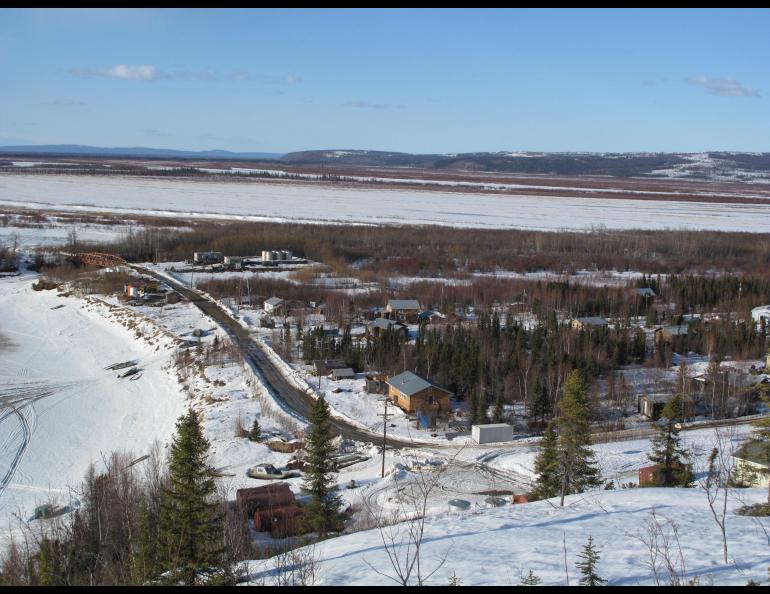 Shageluk, the only village remaining on the Innoko River. Photo by Ned Rozell.