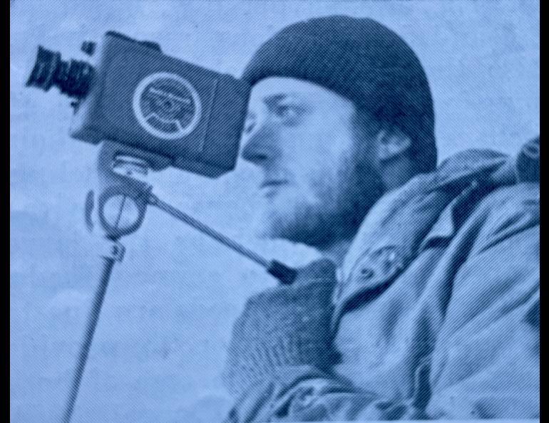 Carl Benson, born in Minneapolis in 1927, took this self-portrait of himself in Greenland when he was 28. Photo by Carl Benson.