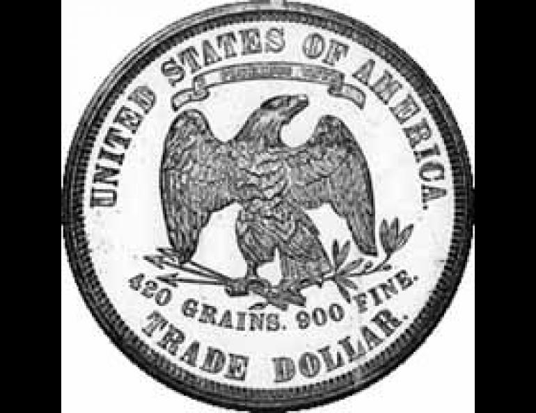 Photo of the trade dollar.