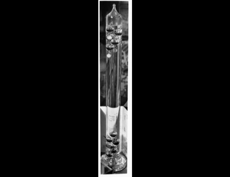 A modern Gallilean Thermometer.