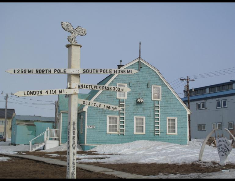 Barrow, Alaska. Photo by Ned Rozell.