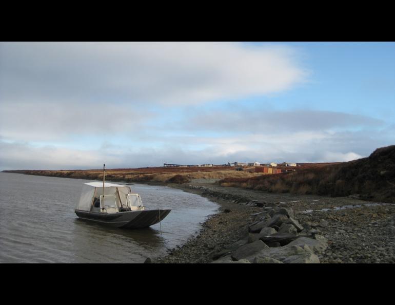 The new village site of Mertarvik, about 12 miles from Newtok, Alaska. Photo courtesy Aaron Cooke.