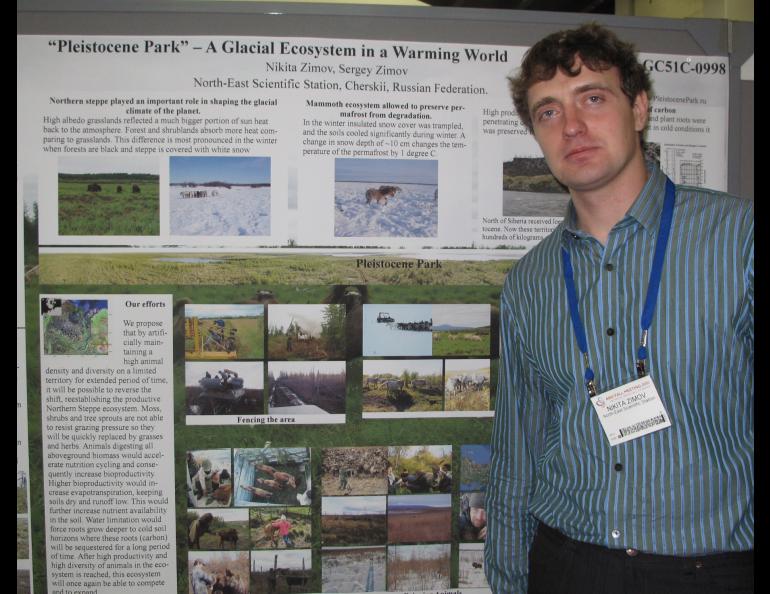 Nikita Zimov at a 2011 science conference in San Francisco. Photo by Ned Rozell.