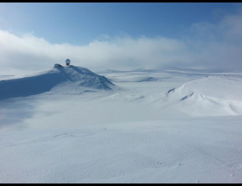 The crater on Lake Hill of St. Paul Island in the Bering Sea. Photo courtesy Mat Wooller.