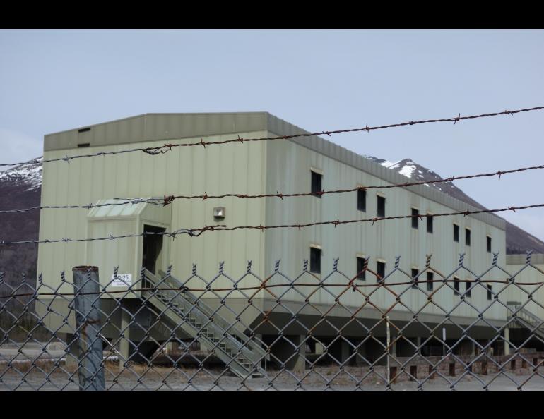 The living quarters of Trans-Alaska Pipeline Pump Station 12, now unoccupied. Photo by Ned Rozell