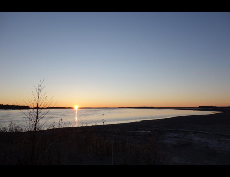 An early October sunrise over Yukon Flats north of Circle.