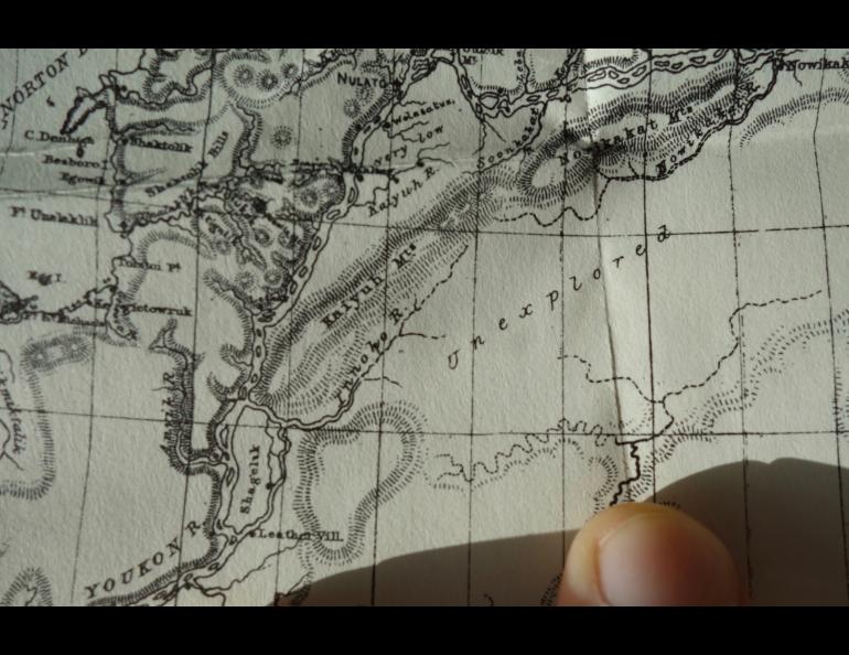 A detail of William Dall's 1870 Alaska map, from "Alaska and its Resources."