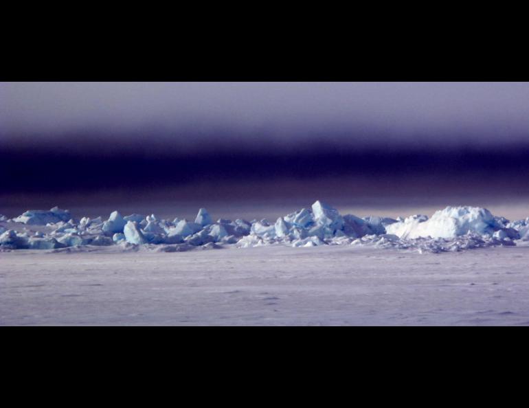 Northern sea ice off the coast of Alaska. Photo by Ned Rozell.