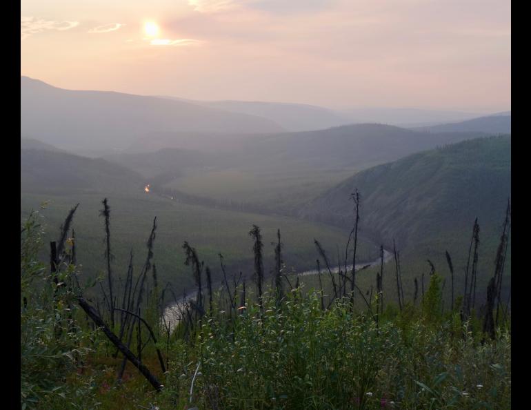 The amount of carbon dioxide reaching the atmosphere from Alaska wildfire smoke each year is, on average, equal to the exhaust of 13 million cars in one year, said Carly Phillips of the Union of Concerned Scientists. Photo by Ned Rozell.