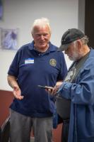 John Dashiell and Steve Estes chat at the 2026 GI reunion. Photo by Eric Marshall