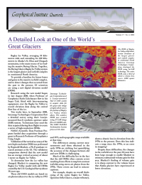Article about the Bering Glacier. 