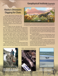 Article about Dinosaurs in Alaska's past and how the warming climate may not be new.