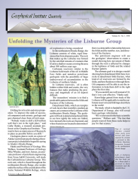 Article about the mysteries of the Lisburne Group with images of mountains and the thrust fault.