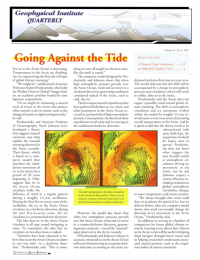 Going Against the Tide article