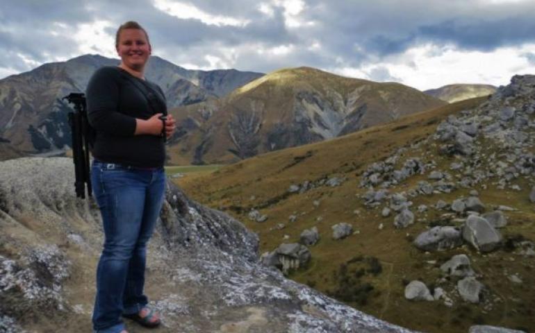 Justine A. Burd studies atmospheric chemistry in the Arctic. Photo courtesy of William R. Simpson.