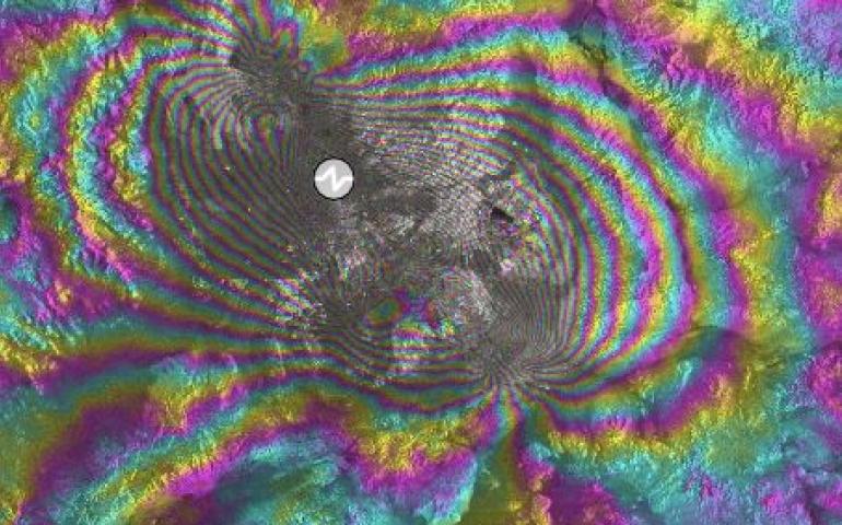 Imagery from the SARVIEWS 2.0 interface shows the M 7.1 Ridgecrest, CA Earthquake from July 2019. SARVIEWS 2.0, is a free automated tool that allows scientists, the public and emergency management professionals to monitor and analyze natural hazards in near real-time.