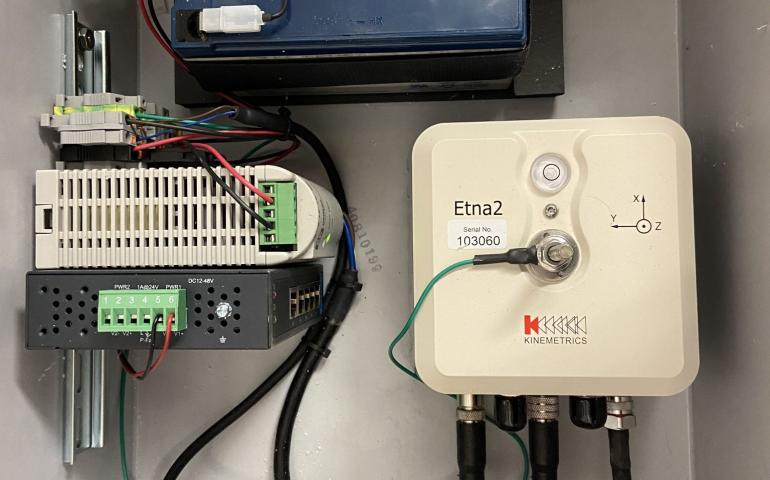 The Alaska Earthquake Center and the University of Alaska Anchorage recently finished installing several new monitors in Southcentral Alaska. Photo by Yue Zhao, University of Alaska Anchorage